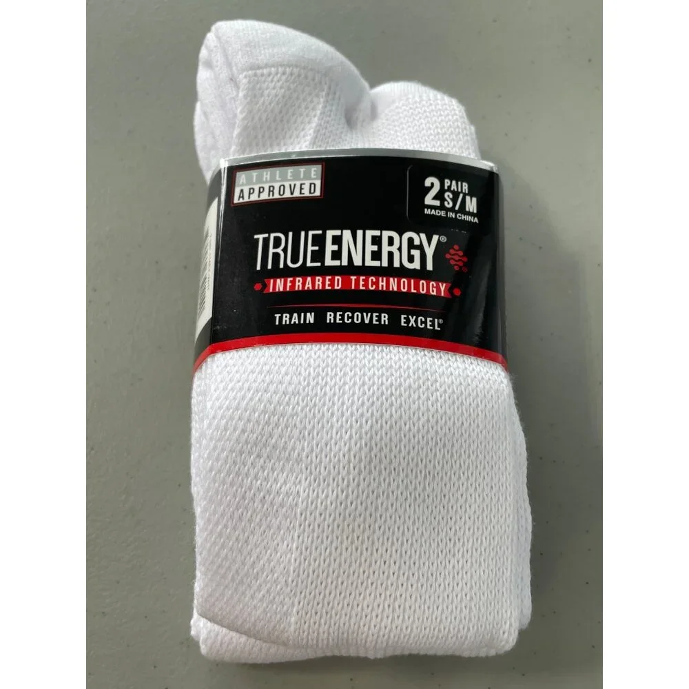 True Energy Infrared Technology Over The Calf Socks Size Small/Medium 2 Pair NEW